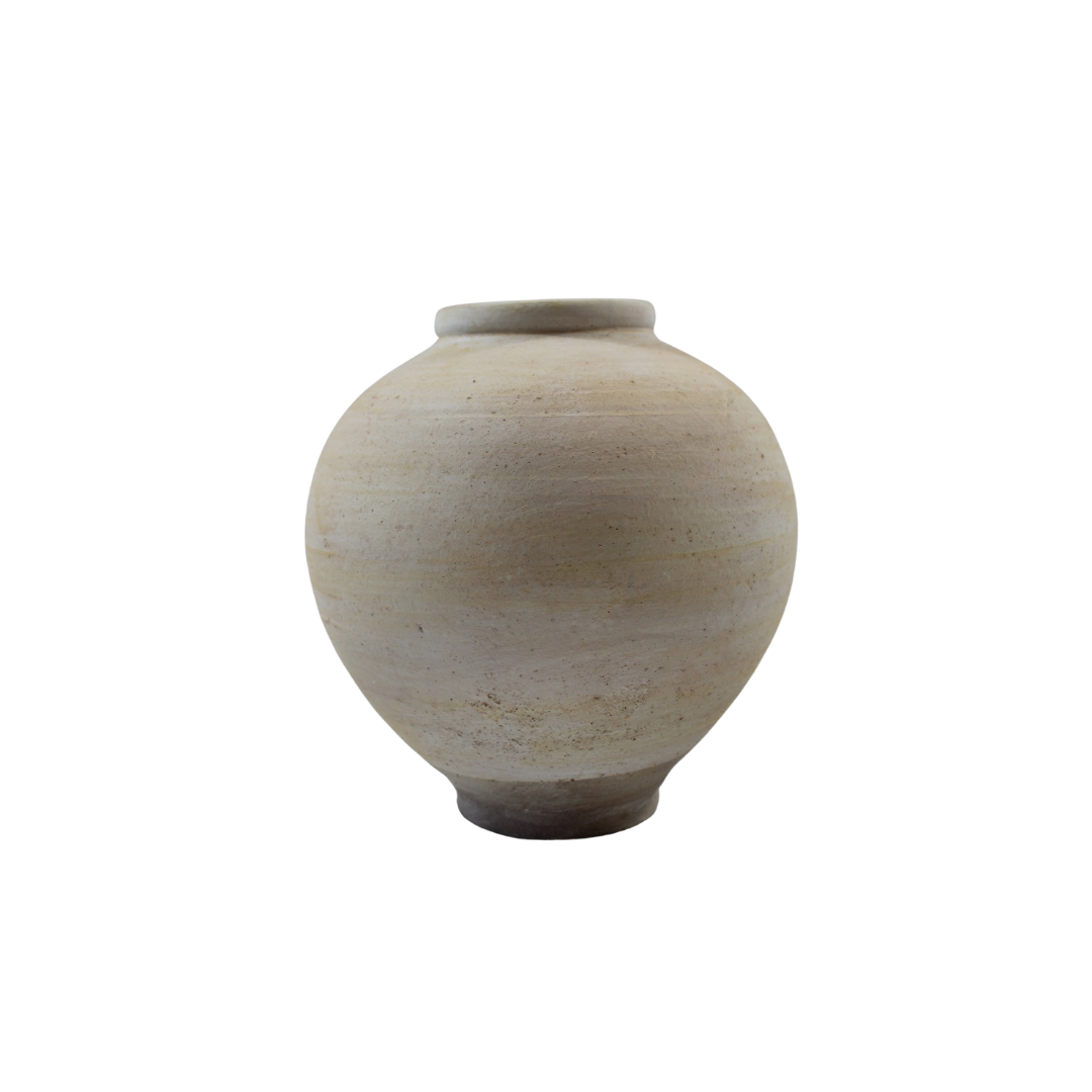 Artisan Handcrafted White Terracotta Vase