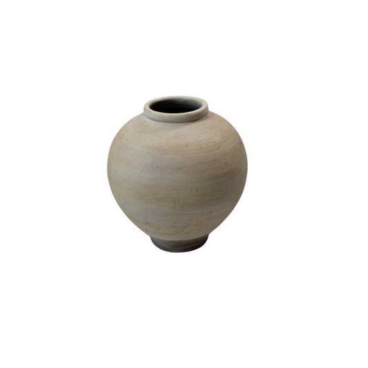 Artisan Handcrafted White Terracotta Vase