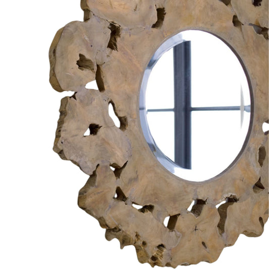 Organic Wood Wall Mirror