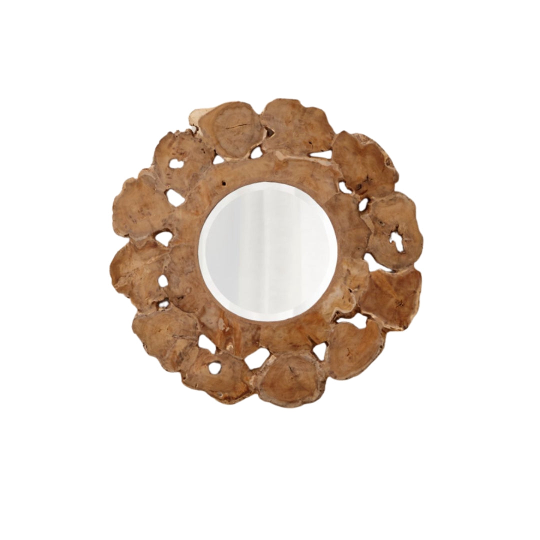 Organic Wood Wall Mirror